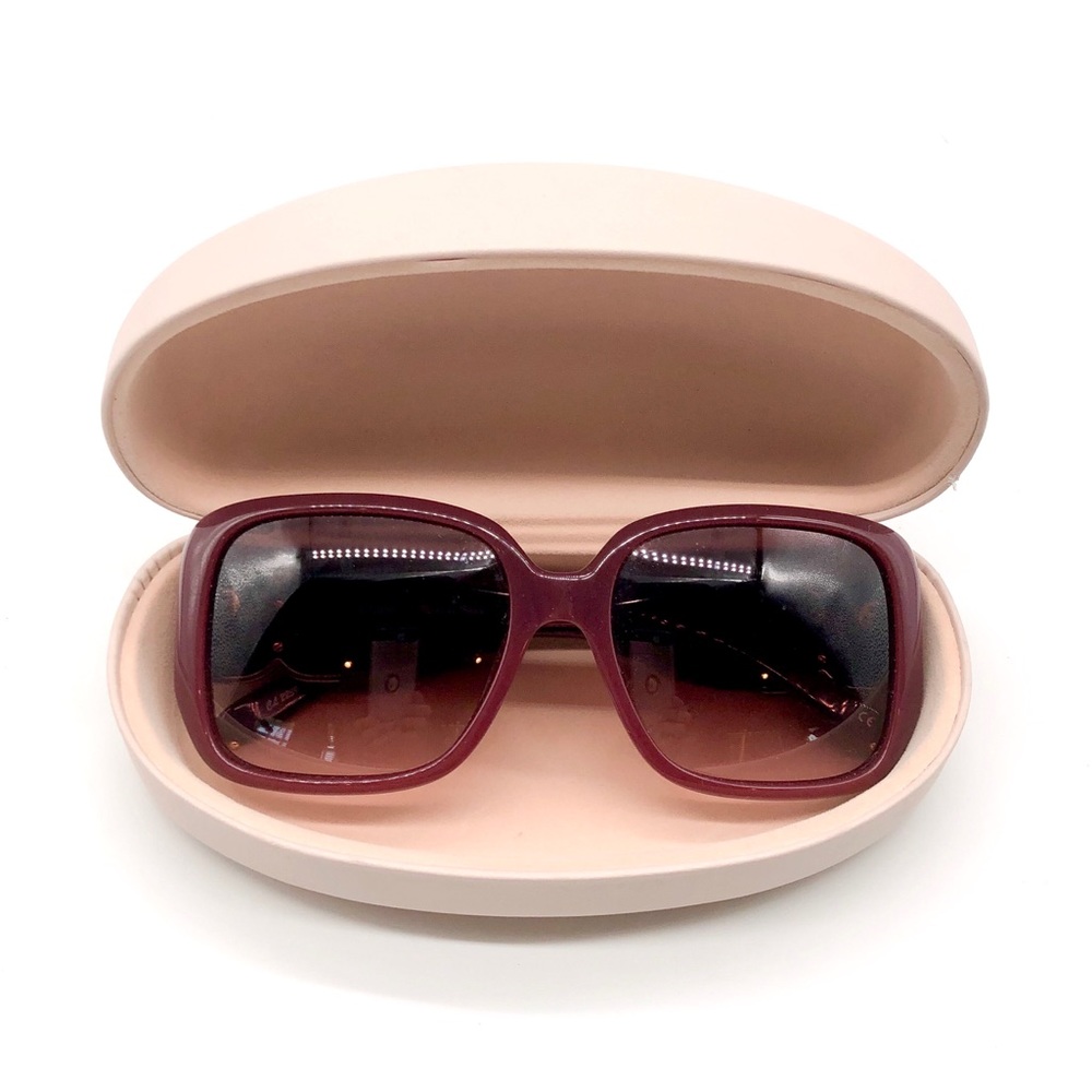 Chloe Square Burgundy CL 2239 Sunglasses - Picture 11 of 12